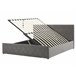 Beliani Cama com estrado Veludo ROCHEFORT 170x214 Cinza