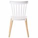 Pacote de 4 cadeiras Alna para sala de estar, sala de jantar, cozinha Branco/ Madeira