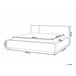 Beliani Cama com estrado Bouclé MIRANDE 189x231 Cinza