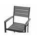 Beliani Silla de jardín PRATO Cinza