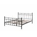 Beliani Cama com estrado Metal LYNX 161x209 Preto
