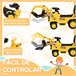 Carro Andador PP, ABS HOMCOM Amarelo