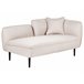 Beliani Chaise longue Bouclé CHEVANNES Bege