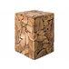 Beliani Mesa de jantar NORLEY 30x30 Castanho