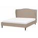 Beliani Cama com estrado Poliéster COLMAR 170x215 Areia