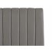 Beliani Cama com armazenamento Veludo VION 177x216 Cinza
