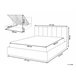 Beliani Cama com estrado Poliéster DREUX 171x214 Azul