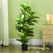 Planta Artificial PEVA e Metal HOMCOM, casa - decoração Verde