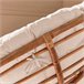 Cadeirão de vime Papasan com almofada Madeira