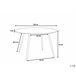 Beliani Mesa de jantar BOVIO 120x120 Preto