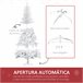 Árvore de Natal Artificial HOMCOM 830-544V02WT Branco