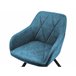 Beliani Silla de comedor MONEE Azul Marino
