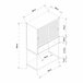 Aparador alto Tysnes com 2 portas Carvalho