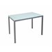 Mesa de cozinha cristal II fixa Branco