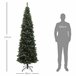 Árvore de Natal Plástico e Aço HOMCOM, casa - natal Verde