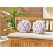 Beliani Almofada de jardim TORRETTA 40x40 Creme