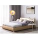 Beliani Cama de água Pele PARIS 175x228 Dourado
