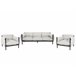 Beliani Conjunto lounge ESPERIA Cinza Claro