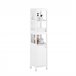 Armário alto de casa de banho BZR187-W SoBuy PT Branco