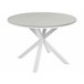 Beliani Conjunto de refeição MALETTO/GROSSETO Branco/cinza