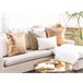 Beliani Almofada decorativa OUJDA 50x50 Bege