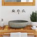 Lavatório - Lavabo - Pia de banheiro oval Antracite