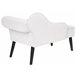 Beliani Chaise longue versão à direita Poliéster BIARRITZ Branco