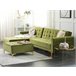Beliani Sofá-cama Veludo ABERDEEN Verde