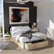 Sommier rebatível luxo S-Max 3D 135x190 Natural/ Branco