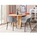 Beliani Silla de comedor ELIM Bege