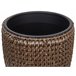 Beliani Conjunto de 3 vasos para plantas BERBERIS Castanho