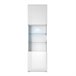 Vitrina de 1 porta com LED Jules 61 Branco