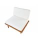 Beliani Conjunto lounge Madeira de acácia Creme