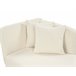 Beliani Chaise longue versão à esquerda Bouclé RIOM Branco/ Bege