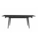 Mesa de jantar extensível JILL cerámica preto Preto