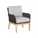 Beliani Conjunto lounge Madeira de acácia MERANO Branco/ Bege