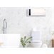 Aquecedor de parede cerámico 2000W com visor digital, controlo remoto Branco
