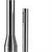 Sined STINTINO Chuveiro em aço inoxidável 316L com chuveiro giratório e chuveiro manual, Inox Cinza