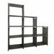 Estante de Armazenamento 2|3|4 Pisos 12 Furos PVC e Tecido Nyana Home 123x125x29 cm 125 Preto