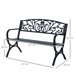 Banco de Jardim Ferro Outsunny 127x60 Preto