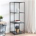 Well Home Estante com 3 compartimentos Preto