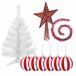 Pacote de decoração de Natal Branco