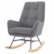 Cadeirão de baloiço decorativo PETER Cinza