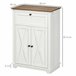 Aparador para Sala de Estar Melamina de Madeira HOMCOM 60 Branco