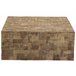 Beliani Mesa de centro GAMETI 80x80 Castanho