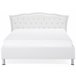 Beliani Cama Piel sintética METZ 169x217 Branco