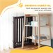 Barreira de Segurança Cães MDF PawHut Castanho