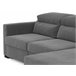 Chaise longue conversível em cama ARAM Cinza