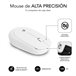 Teclado e Rato sem Fios SUBKBCCSSW11 Branco