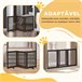 Barreira de Segurança Cães MDF PawHut Castanho